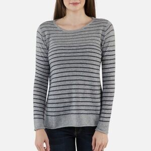 Velvet by Graham & Spencer Charcoal and Light Gray Knit